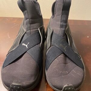 Puma Women’s Black Slip-On Sneakers